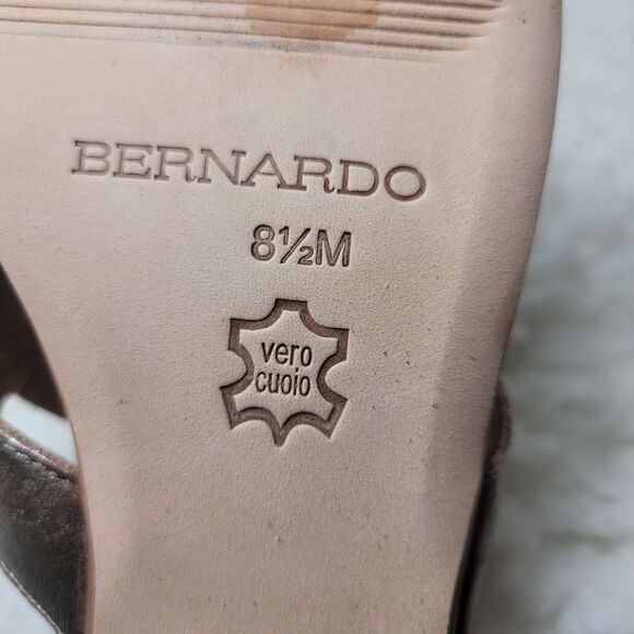 K. Jacques St Tropez Women's Size 6.5 Leather Cork Wedge heel Sandals - Picture 8 of 9